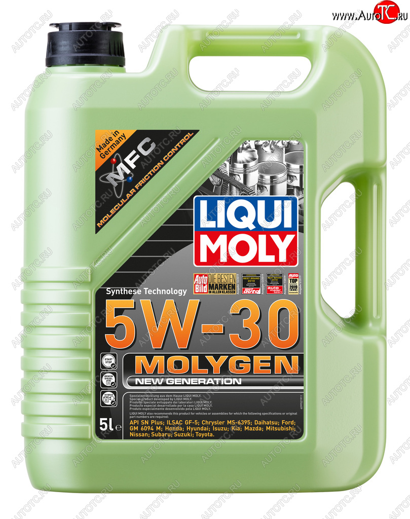 8 849 р. Масло моторное MOLYGEN NEW GENERATION 5W30 синт.5л LIQUI MOLY LIQUI MOLY 9043 LIQUI MOLY 9043  с доставкой в г. Керчь