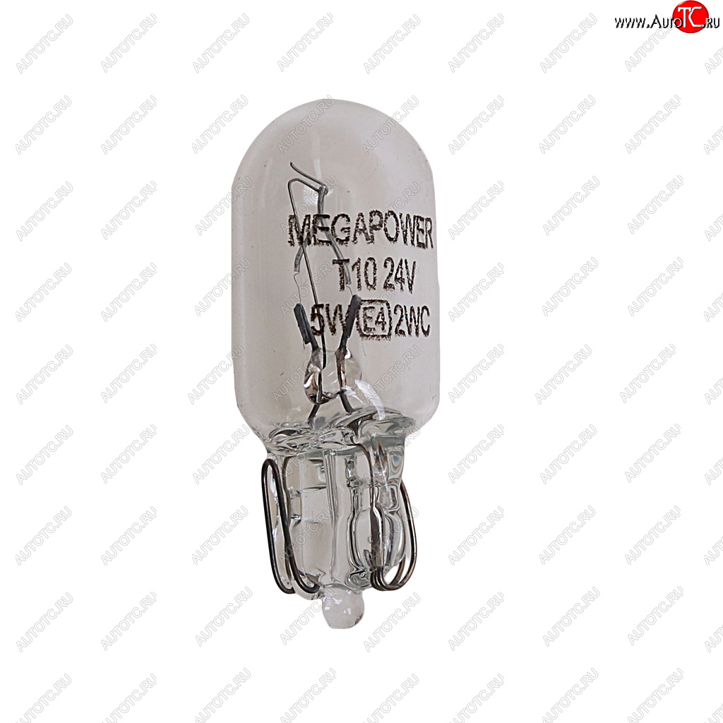 15 р. Лампа 24V W5W T10 W2.1x9.5d Standart MEGAPOWER MEGAPOWER 370-33-070  с доставкой в г. Керчь