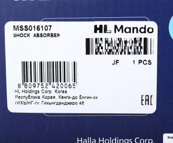 4 089 р. Амортизатор JEEP Grand Cherokee (01-) передний левый/правый газовый MANDO MANDO mss016107 MANDO mss016107  с доставкой в г. Керчь. Увеличить фотографию 3