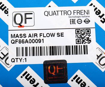4 099 р. Датчик массового расхода воздуха VW Passat (01-05) A4 (00-04) QUATTRO FRENI QUATTRO FRENI qf86a00091  с доставкой в г. Керчь. Увеличить фотографию 6