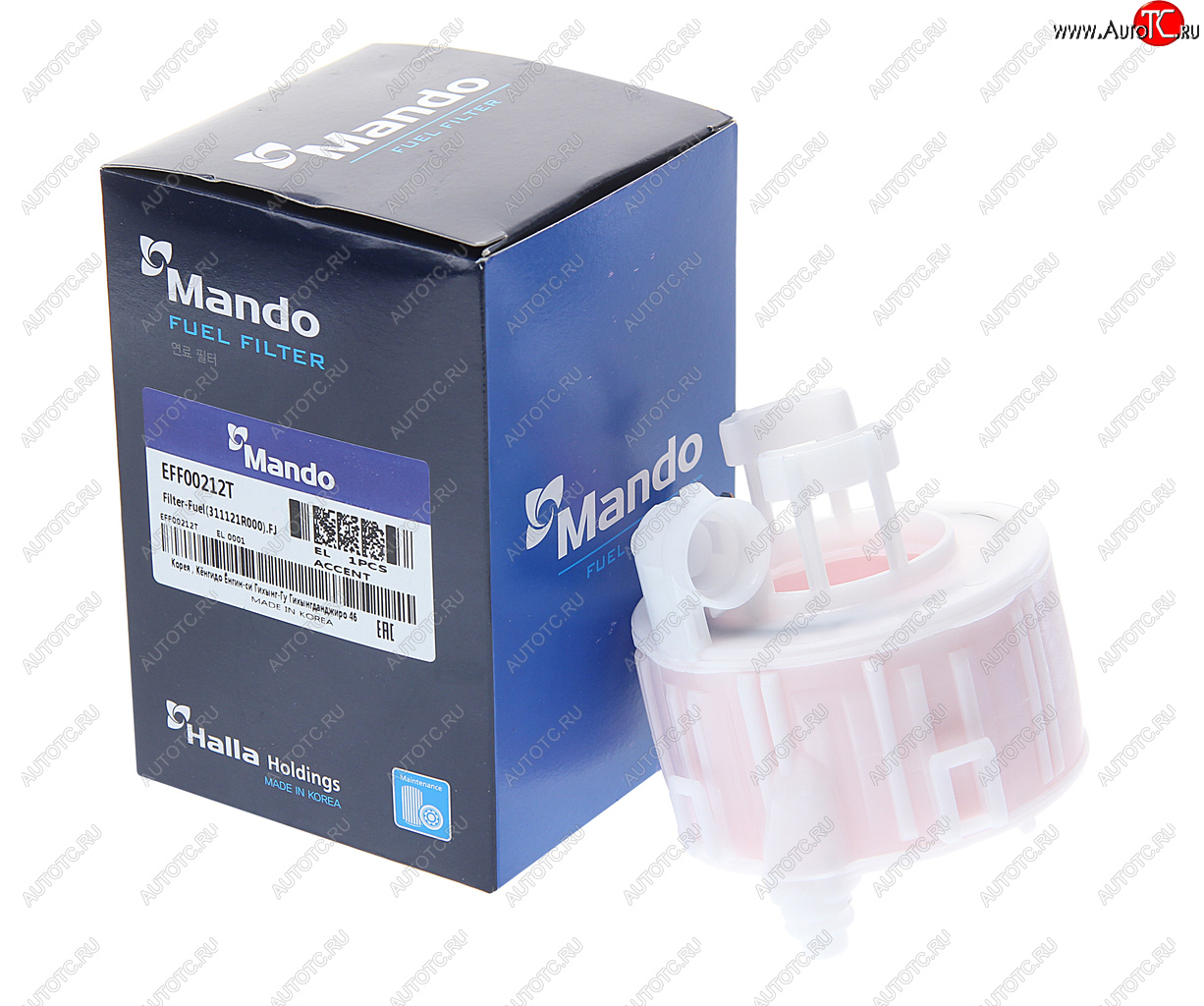 2 299 р. Фильтр топливный HYUNDAI Solaris (10-) KIA Rio (11-) (1.4) MANDO MANDO eff00212t  с доставкой в г. Керчь