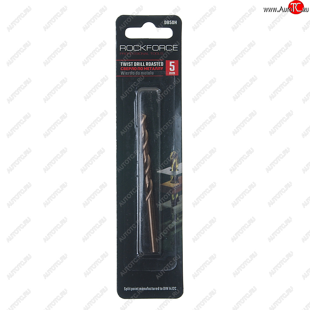 83 р. Сверло по металлу 5.0мм HSS Cobalt ROCKFORCE ROCKFORCE rf-db50h ROCKFORCE rf-db50h  с доставкой в г. Керчь