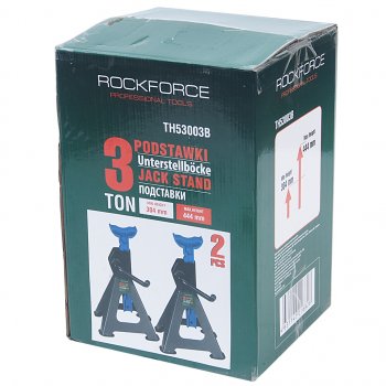 2 999 р. Стойка ремонтная 3т h=280-410мм 2шт. ROCKFORCE ROCKFORCE rf-th53003b  с доставкой в г. Керчь. Увеличить фотографию 4
