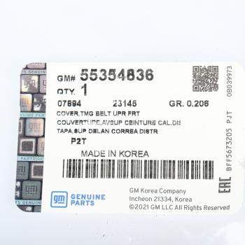 1 599 р. Крышка ремня ГРМ CHEVROLET Cruze (09-) (1.61.8),Aveo (06-) передняя верхняя OE GENERAL MOTORS 55354836  с доставкой в г. Керчь. Увеличить фотографию 3
