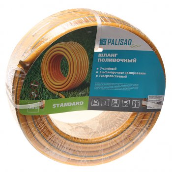 3 779 р. Шланг поливочный 34 25м армированный 3 слойный Luxe PALISAD PALISAD 67657  с доставкой в г. Керчь. Увеличить фотографию 1