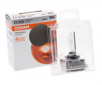 8 199 р. Лампа ксеноновая D3S 35W P32d-5 4300K 42V 3200лм блистер (1шт.) Original OSRAM OSRAM 66340-scb   с доставкой в г. Керчь. Увеличить фотографию 1