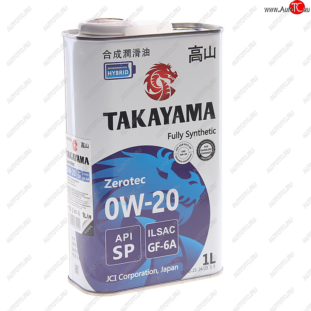 1 139 р. Масло моторное Zerotec GF-6A 0W20 синт.1л TAKAYAMA TAKAYAMA 605598  с доставкой в г. Керчь