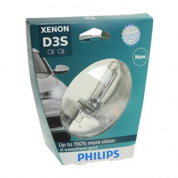 12 799 р. Лампа ксеноновая D3S 35W +150% PK32d-5 4800K блистер (1шт.) Xenon X-Treme Vision Gen2 PHILIPS PHILIPS 42403xv2s1  с доставкой в г. Керчь. Увеличить фотографию 1