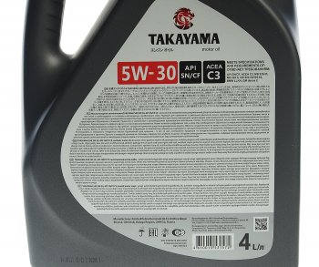 2 999 р. Масло моторное API SNCF C3 5W30 синт.4л TAKAYAMA TAKAYAMA 605523  с доставкой в г. Керчь. Увеличить фотографию 2
