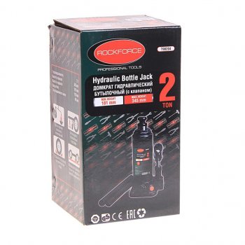 1 439 р. Домкрат бутылочный 2т 150-278мм с клапаном ROCKFORCE ROCKFORCE rf-t90204  с доставкой в г. Керчь. Увеличить фотографию 3