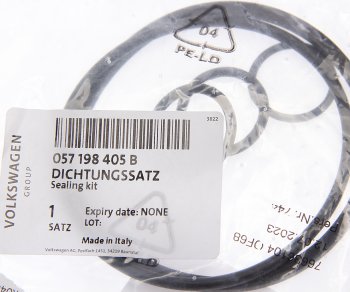4 469 р. Кольцо уплотнительное VW комплект OE VAG 057198405b  с доставкой в г. Керчь. Увеличить фотографию 2
