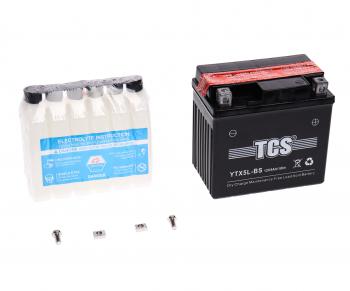 2 059 р. Аккумулятор TCS AGM 5Ач TCS 6ст5 ytx5l-bs  с доставкой в г. Керчь. Увеличить фотографию 1