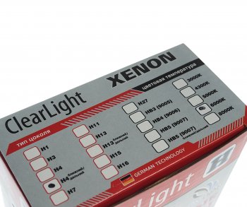 1 159 р. Лампа ксеноновая H4 6000K биксенон (2шт.) CLEARLIGHT CLEARLIGHT lcl 0h4 b60-0ll  с доставкой в г. Керчь. Увеличить фотографию 4