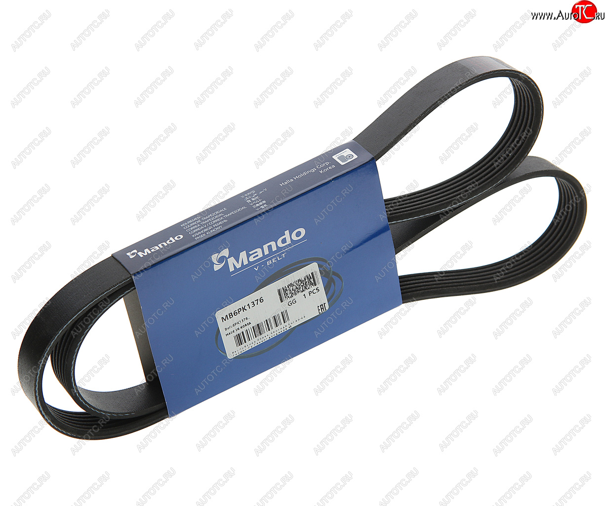 349 р. Ремень приводной поликлиновой 6PK1376 MANDO MANDO mb6pk1376 MANDO mb6pk1376  с доставкой в г. Керчь