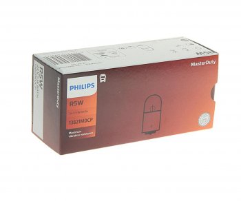 62 р. Лампа 24V R5W BA15s Master Duty PHILIPS PHILIPS 13821mdcp  с доставкой в г. Керчь. Увеличить фотографию 2