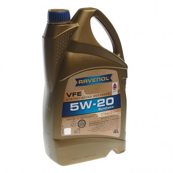 5 299 р. Масло моторное VFE 5W20 синт.4л RAVENOL RAVENOL 1111311-004  с доставкой в г. Керчь. Увеличить фотографию 1