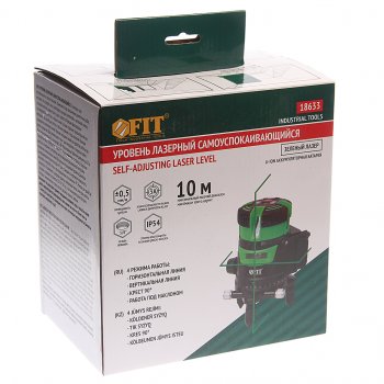 7 249 р. Уровень лазерный 10м самоуспокаивающийся FIT FIT 18633  с доставкой в г. Керчь. Увеличить фотографию 5