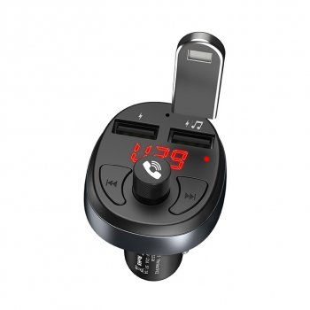 999 р. Устройство зарядное в прикуриватель с трансмиттером (bluetooth,hands free) HOCO HOCO e41 black HOCO e41 black  с доставкой в г. Керчь. Увеличить фотографию 4
