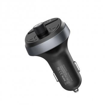 999 р. Устройство зарядное в прикуриватель с трансмиттером (bluetooth,hands free) HOCO HOCO e41 black HOCO e41 black  с доставкой в г. Керчь. Увеличить фотографию 1