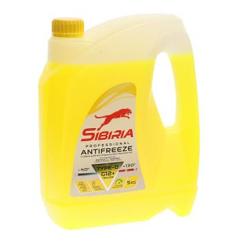 899 р. Антифриз желтый -40C 5кг G12+ SIBIRIA SIBIRIA 963896  с доставкой в г. Керчь. Увеличить фотографию 1