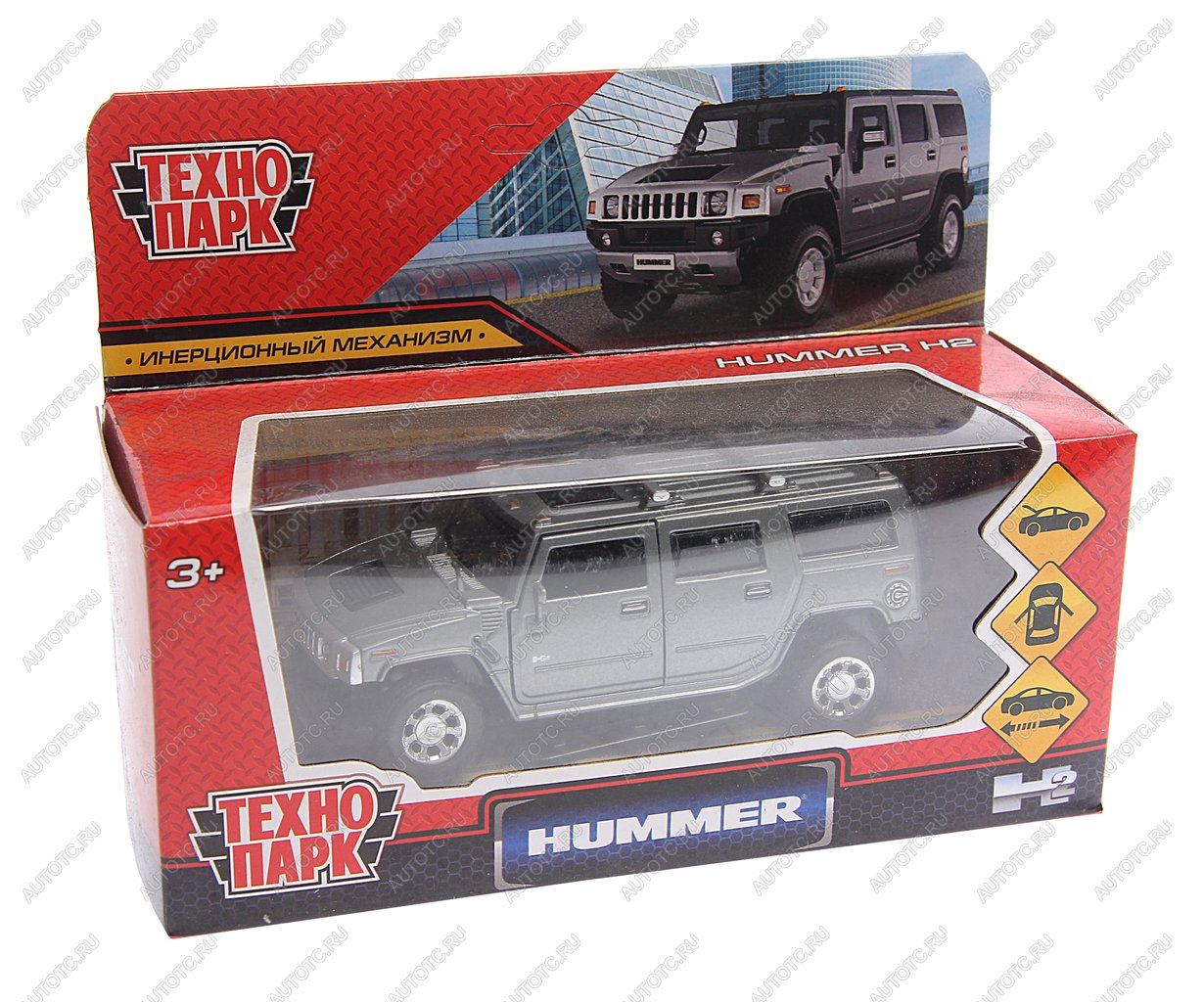 819 р. Модель автомобиля HUMMER H2 металлическая ТЕХНОПАРК ТЕХНОПАРК hum2-12-gy  с доставкой в г. Керчь