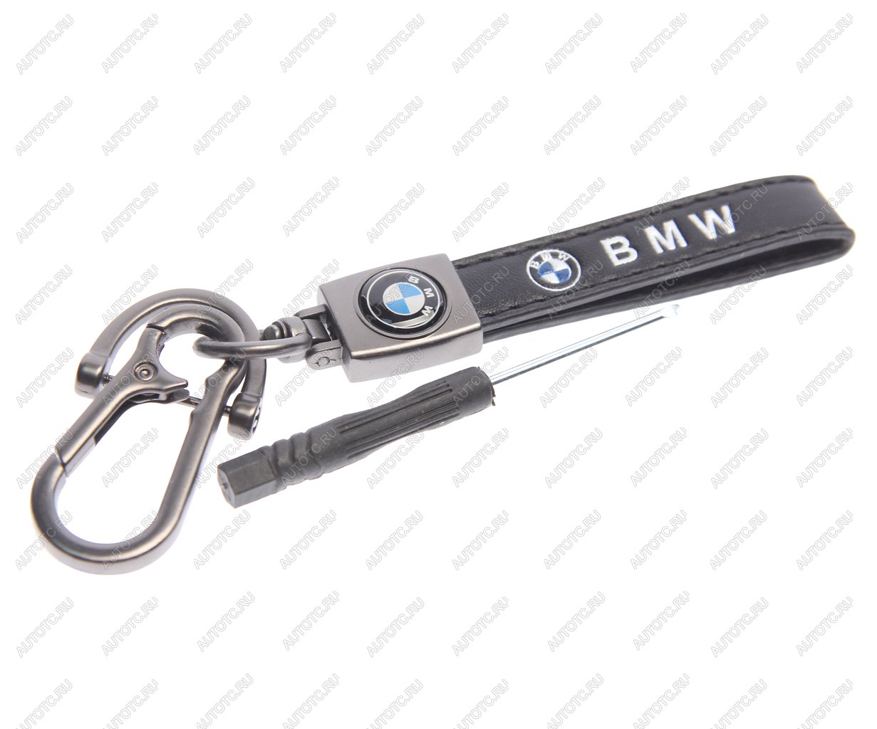 241 р. Брелок BMW металл, кожа, в комплекте отвертка MASHINOKOM MASHINOKOM bko 008  с доставкой в г. Керчь