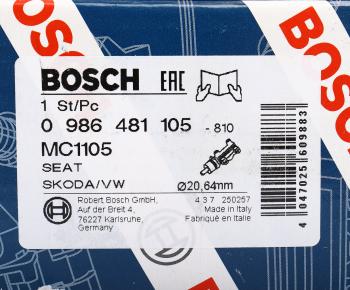 14 849 р. Цилиндр тормозной главный VW Polo (02-10) SKODA Fabia (00-14) BOSCH BOSCH 0986481105  с доставкой в г. Керчь. Увеличить фотографию 6