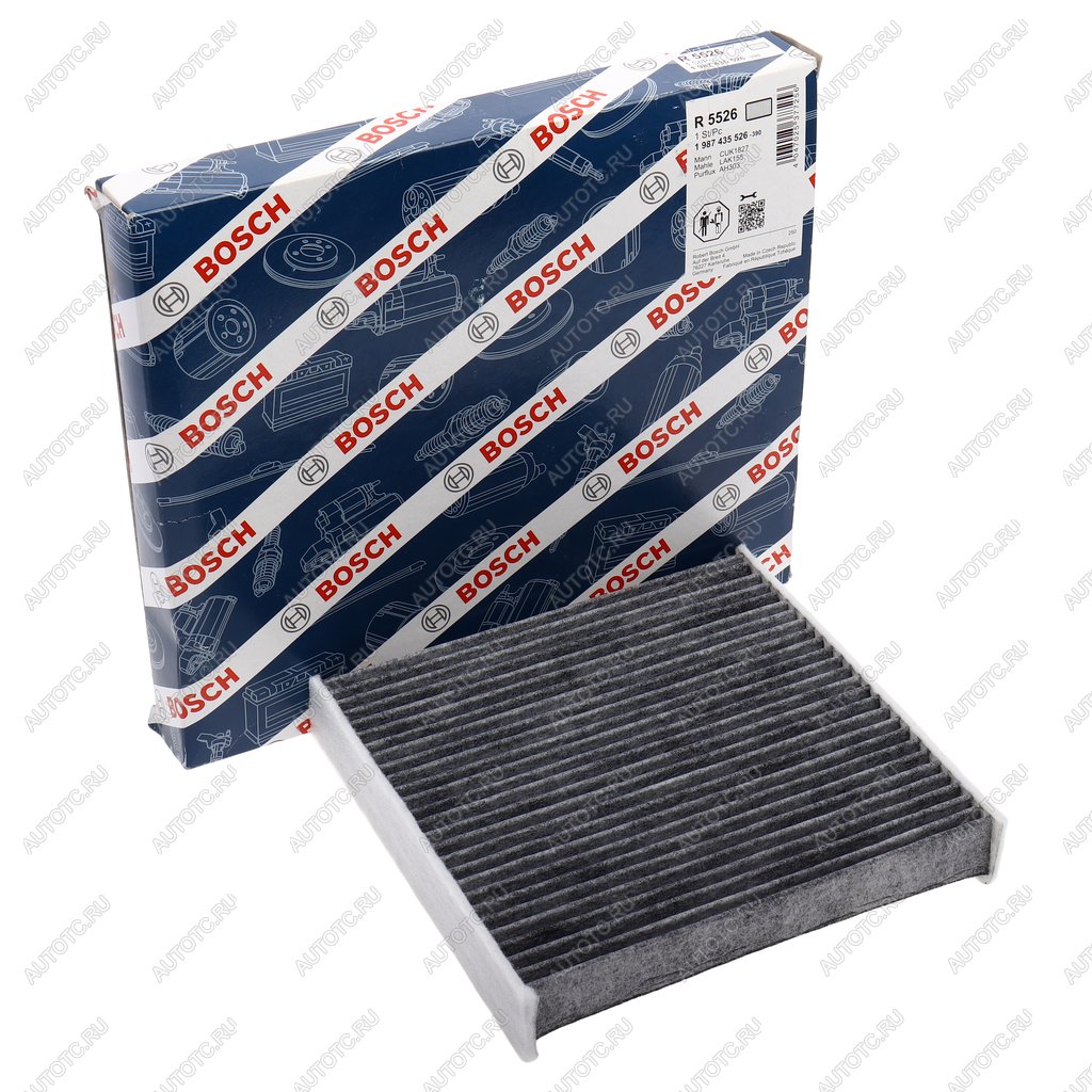 1 299 р. Фильтр воздушный салона HONDA Jazz (02-) FIAT Sedici (06-) BOSCH BOSCH 1987435526 BOSCH 1987435526  с доставкой в г. Керчь