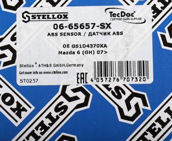 2 799 р. Датчик АБС MAZDA 6 (GH) колеса переднего правого STELLOX STELLOX 06-65657-sx  с доставкой в г. Керчь. Увеличить фотографию 7