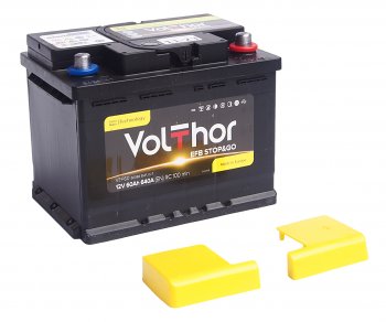 12 499 р. Аккумулятор VOLTHOR EFB 60Ач обратная полярность VOLTHOR 6ст60(0) 56088  с доставкой в г. Керчь. Увеличить фотографию 3