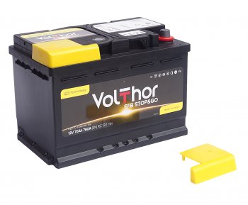 14 499 р. Аккумулятор VOLTHOR EFB 70Ач обратная полярность VOLTHOR 6ст70(0) 57088  с доставкой в г. Керчь. Увеличить фотографию 2