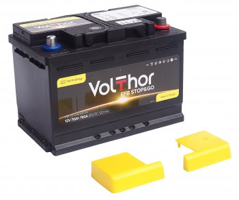 14 499 р. Аккумулятор VOLTHOR EFB 70Ач обратная полярность VOLTHOR 6ст70(0) 57088  с доставкой в г. Керчь. Увеличить фотографию 3