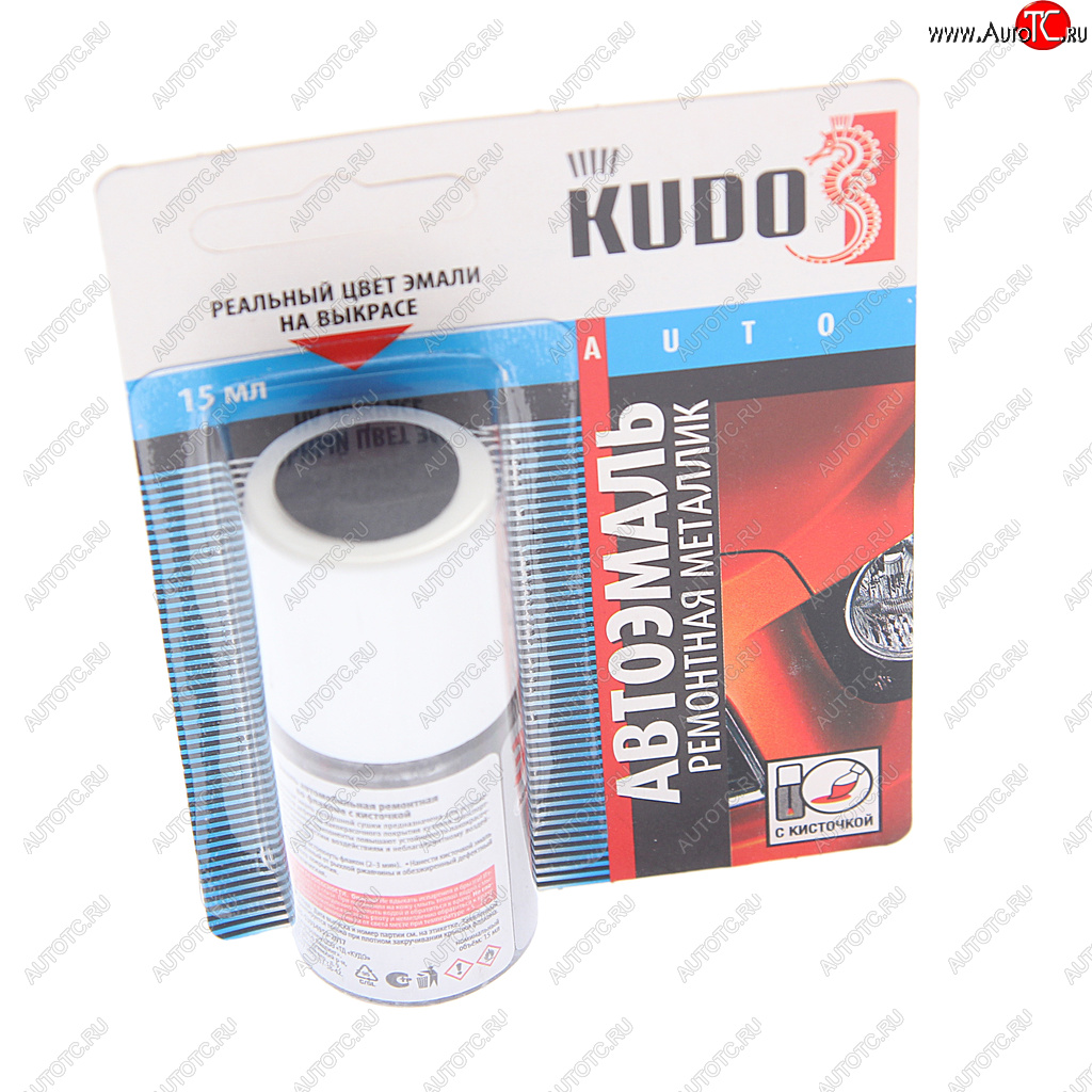 188 р. Краска CHERY GRA05 TITANIUM CREY серая с кистью 15мл KUDO KUDO ku-74006  с доставкой в г. Керчь