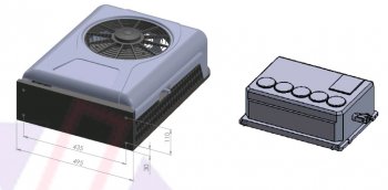 48 749 р. Кондиционер автомобильный 24V UC-5 универсальный комплект AXI AXI uc-5 24v  с доставкой в г. Керчь. Увеличить фотографию 3