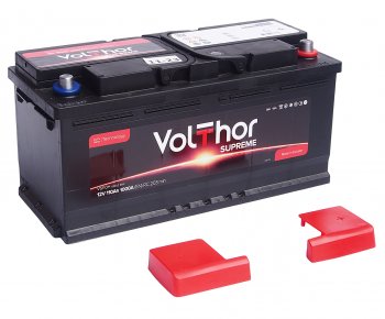 17 749 р. Аккумулятор VOLTHOR Supreme 110Ач обратная полярность VOLTHOR 6ст110(0) 61002  с доставкой в г. Керчь. Увеличить фотографию 2