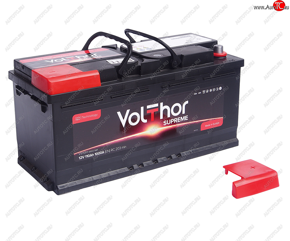 17 749 р. Аккумулятор VOLTHOR Supreme 110Ач обратная полярность VOLTHOR 6ст110(0) 61002  с доставкой в г. Керчь