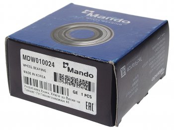 2 199 р. Подшипник ступицы DAEWOO Nexia (R13) передней MANDO MANDO mdw010024  с доставкой в г. Керчь. Увеличить фотографию 2