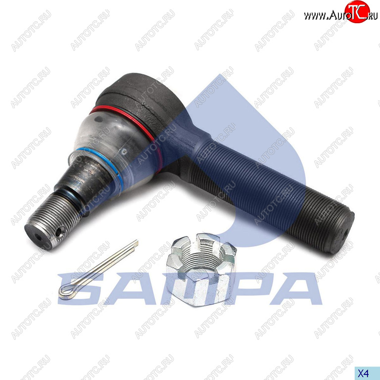 1 569 р. Наконечник рулевой тяги VOLVO (M24x1.5 M30x1.5 L=140) SAMPA SAMPA 097.763-01  с доставкой в г. Керчь