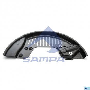 2 489 р. Щиток VOLVO RENAULT барабана тормозного (на сторону) SAMPA SAMPA 033.002  с доставкой в г. Керчь. Увеличить фотографию 1