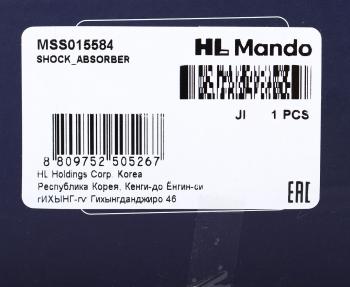 4 699 р. Амортизатор MITSUBISHI L200 (05-) передний левыйправый газовый MANDO MANDO mss015584  с доставкой в г. Керчь. Увеличить фотографию 4