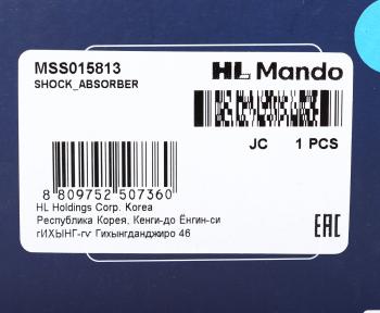 4 949 р. Амортизатор SUBARU Justy (07-) передний левый/правый газовый MANDO MANDO mss015813 MANDO mss015813  с доставкой в г. Керчь. Увеличить фотографию 4