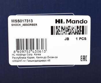7 349 р. Амортизатор TOYOTA Auris (E150) передний левый газовый MANDO MANDO mss017313  с доставкой в г. Керчь. Увеличить фотографию 4