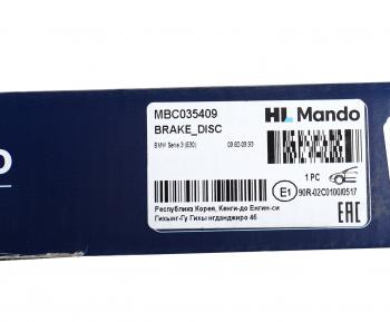 2 599 р. Диск тормозной BMW 3 (E30) (82-) передний (1шт.) MANDO MANDO mbc035409 MANDO mbc035409  с доставкой в г. Керчь. Увеличить фотографию 5