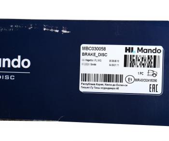 2 479 р. Диск тормозной HYUNDAI Sonata (07-) KIA Magentis (07-) (15) задний (1шт.) MANDO MANDO mbc030058 MANDO mbc030058  с доставкой в г. Керчь. Увеличить фотографию 4