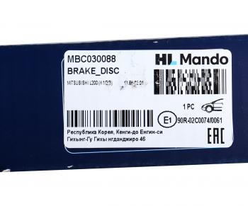 2 389 р. Диск тормозной MITSUBISHI L300 передний (1шт.) MANDO MANDO mbc030088 MANDO mbc030088  с доставкой в г. Керчь. Увеличить фотографию 7