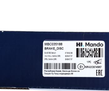 3 699 р. Диск тормозной OPEL Vectra A,Calibra (2.0/2.5) SAAB 900 (93-98) передний (1шт.) MANDO MANDO mbc035188 MANDO mbc035188  с доставкой в г. Керчь. Увеличить фотографию 7