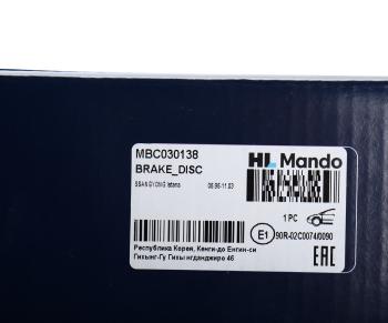 5 249 р. Диск тормозной SSANGYONG Istana передний (1шт.) MANDO MANDO mbc030138 MANDO mbc030138  с доставкой в г. Керчь. Увеличить фотографию 5