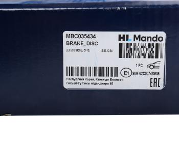 5 349 р. Диск тормозной TOYOTA Mark 2 (96-) LEXUS GS,IS (97-) передний (1шт.) MANDO MANDO mbc035434 MANDO mbc035434  с доставкой в г. Керчь. Увеличить фотографию 7