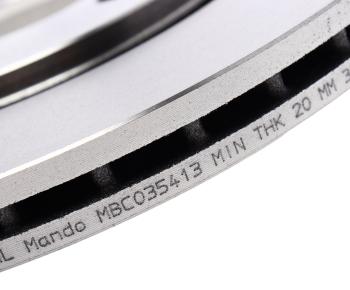 2 879 р. Диск тормозной VW Golf (91-97),Passat (91-96) SEAT Toledo (93-99) передний (1шт.) MANDO MANDO mbc035413 MANDO mbc035413  с доставкой в г. Керчь. Увеличить фотографию 4