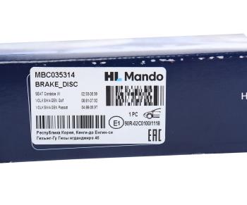 1 299 р. Диск тормозной VW Golf 1,2 передний (1шт.) MANDO MANDO mbc035314 MANDO mbc035314  с доставкой в г. Керчь. Увеличить фотографию 6